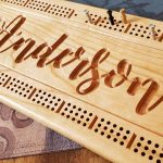Personalized Ash Natural Cribbage Board Image